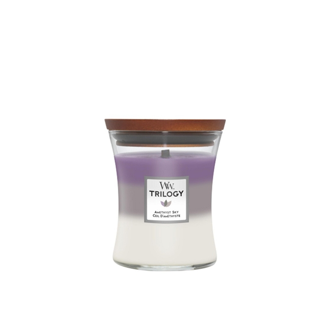 Zdjęcie świecy w średnim słoiku Amethyst Sky 275 g