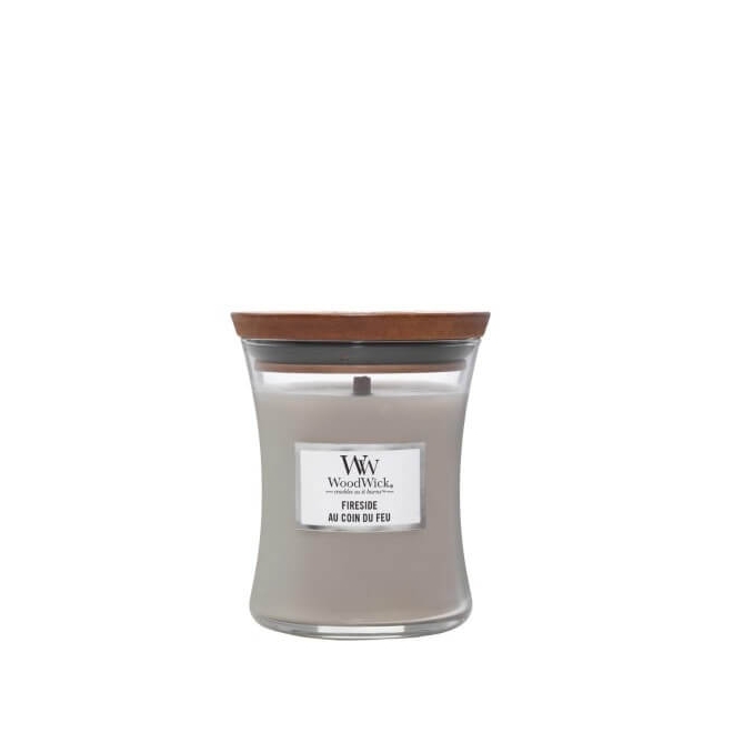 % WoodWick - Świeca mała FIRESIDE