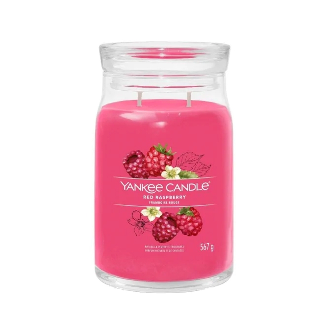 Zdjęcie świecy w dużym słoiku Red Raspberry 567 g