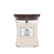 Zdjęcie świecy w średnim słoiku White Teak 275g