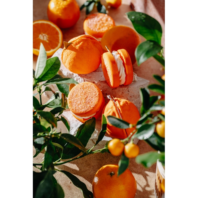 Zdjęcie kostki do kąpieli SWEET MACARONS CLEMENTINE 100g w aranżacji