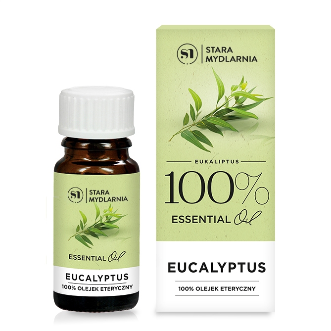 Zdjęcie naturalnego olejku eterycznego Eukaliptus