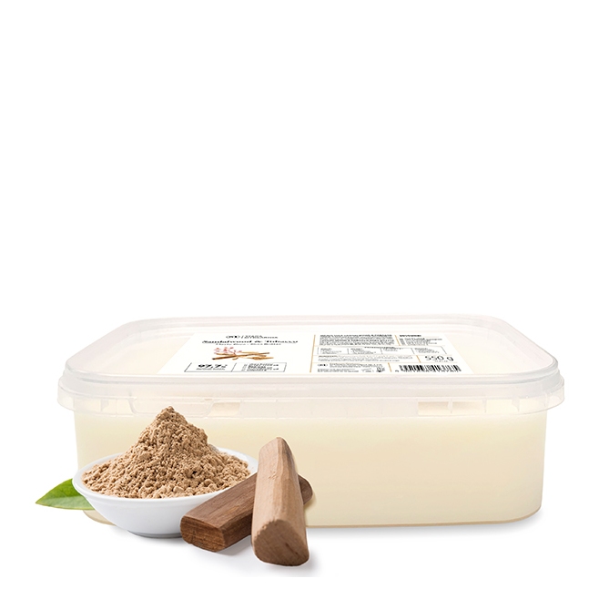 Zdjęcie pudełka masła shea Sandalwood & Tobacco 550 g