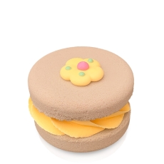 Zdjęcie kostki do kąpieli Macarons Sweet Moments – Yellow