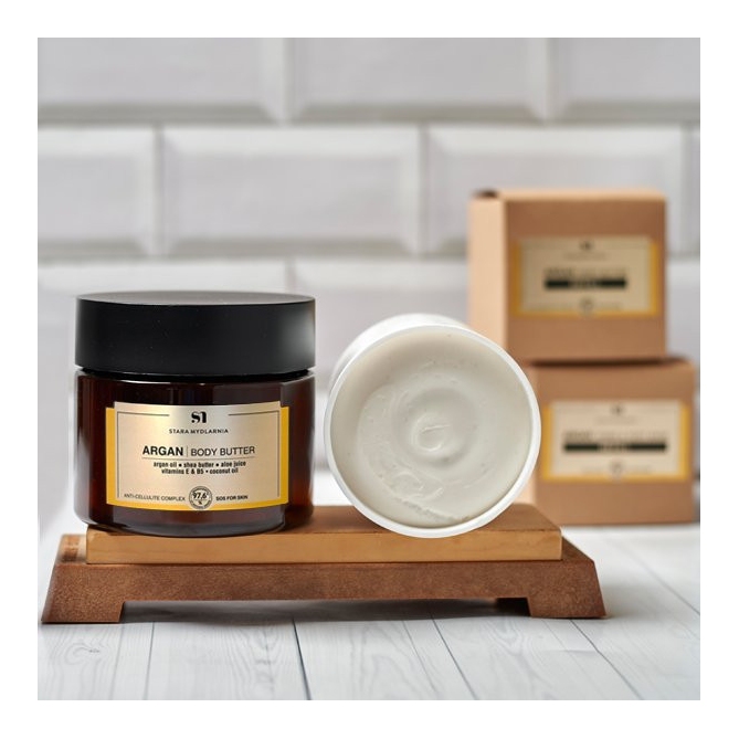 Zdjęcie masła do ciała Argan w aranżacji